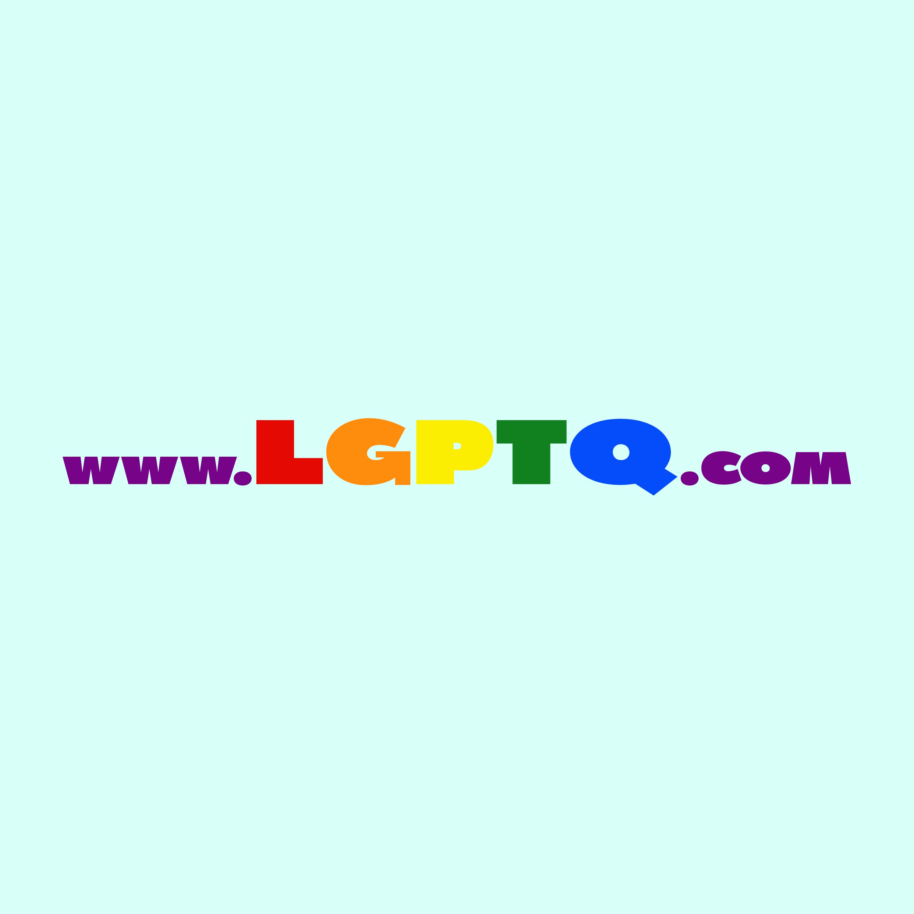 LGPTQ.com rainbow logo sticker
